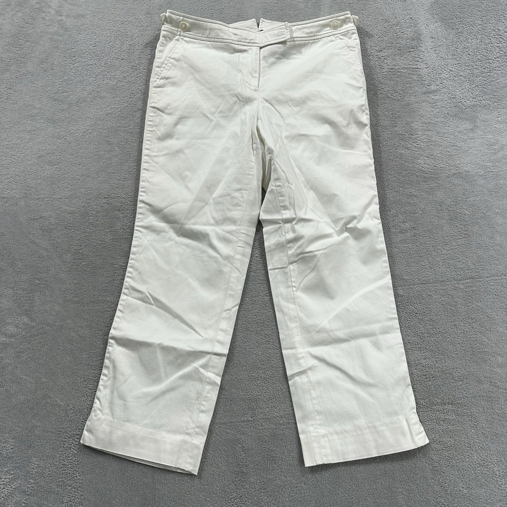 Apostrophe Straight Jeans Women M White Casual Old Money Straight